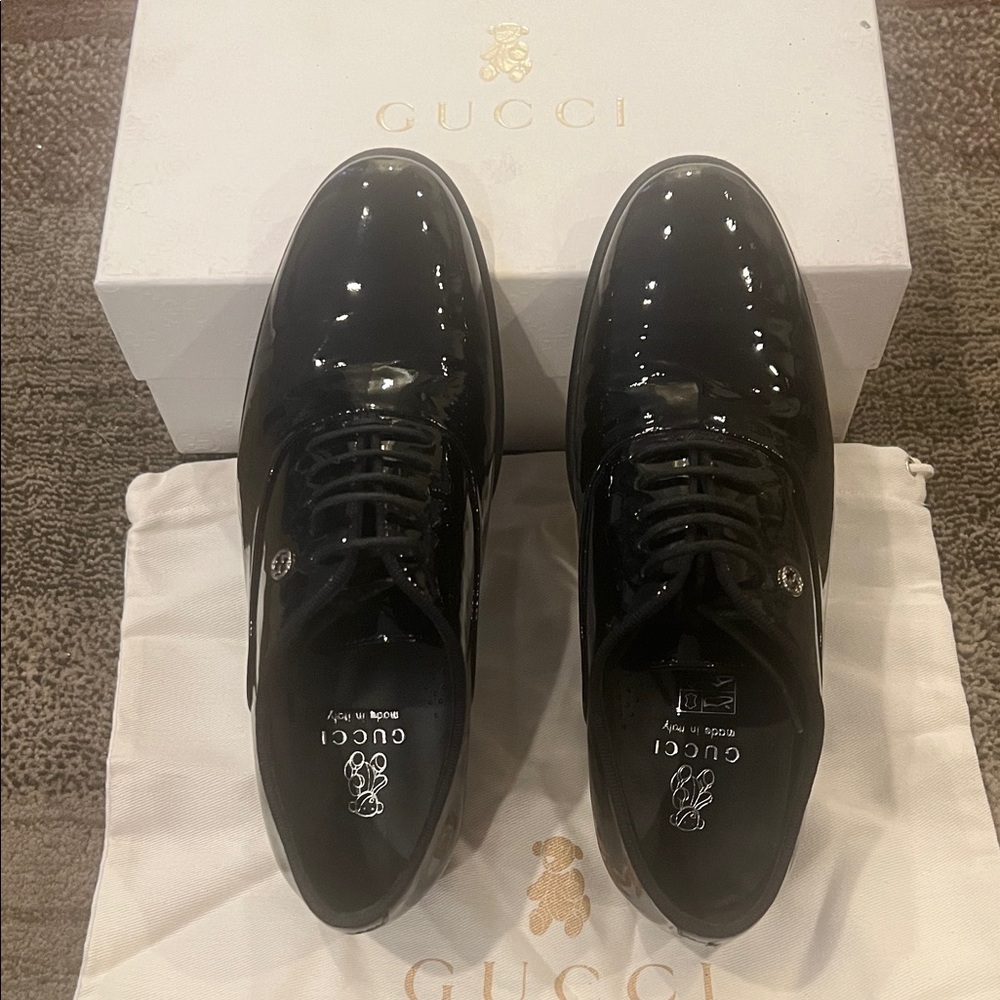 Gucci Kids Patent Dress Shoes